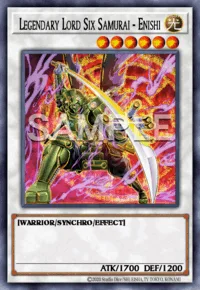 Legendary Lord Six Samurai - Enishi, Yu-Gi-Oh! card, LIGHT