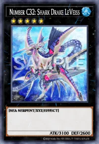 Number C32: Shark Drake LeVeiss, Yu-Gi-Oh! card, WATER