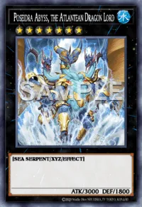 Poseidra Abyss, the Atlantean Dragon Lord, Yu-Gi-Oh! card, WATER