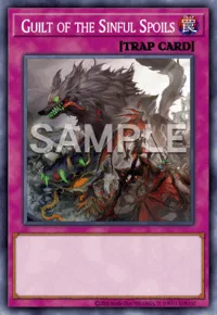 Guilt of the Sinful Spoils, Yu-Gi-Oh! card, TRAP