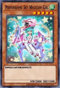 Performapal Sky Magician Girl, Yu-Gi-Oh! card, WIND