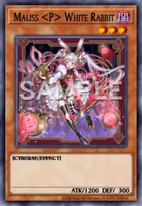 Maliss <P> White Rabbit, Yu-Gi-Oh! card, DARK
