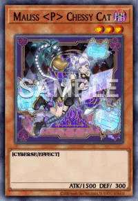 Maliss <P> Chessy Cat, Yu-Gi-Oh! card, DARK