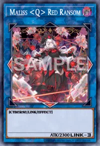 Maliss <Q> Red Ransom, Yu-Gi-Oh! card, DARK