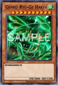 Genro Ryu-Ge Hakva, Yu-Gi-Oh! card, WIND