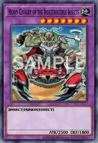 Heavy Cavalry of the Indestructible Insects, Yu-Gi-Oh! card, EARTH