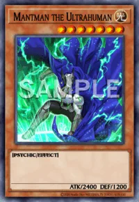 Mantman the Ultrahuman, Yu-Gi-Oh! card, LIGHT