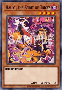 Hallo, the Spirit of Tricks, Yu-Gi-Oh! card, DARK