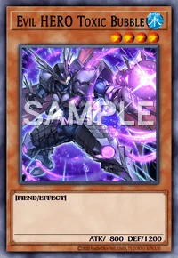 Evil HERO Toxic Bubble, Yu-Gi-Oh! card, WATER