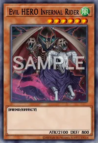 Evil HERO Infernal Rider, Yu-Gi-Oh! card, WIND
