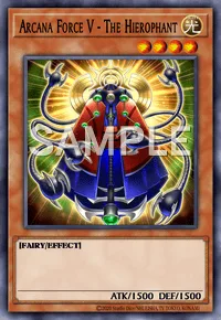 Arcana Force V - The Hierophant, Yu-Gi-Oh! card, LIGHT