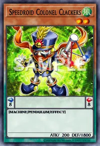 Speedroid Colonel Clackers, Yu-Gi-Oh! card, WIND
