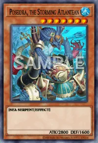 Poseidra, the Storming Atlantean, Yu-Gi-Oh! card, WATER