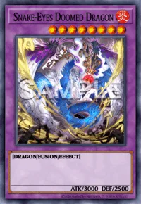 Snake-Eyes Doomed Dragon, Yu-Gi-Oh! card, FIRE