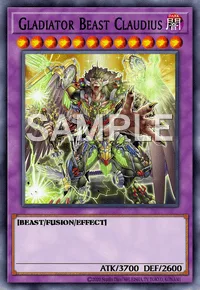 Gladiator Beast Claudius, Yu-Gi-Oh! card, DARK