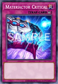 Materiactor Critical, Yu-Gi-Oh! card, TRAP