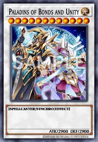 Paladins of Bonds and Unity, Yu-Gi-Oh! card, LIGHT