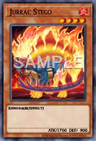 Jurrac Stego, Yu-Gi-Oh! card, FIRE