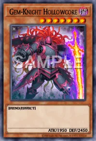 Gem-Knight Hollowcore, Yu-Gi-Oh! card, DARK