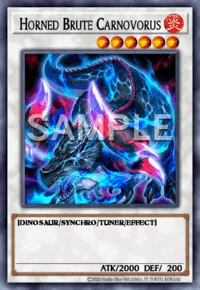 Horned Brute Carnovorus, Yu-Gi-Oh! card, FIRE