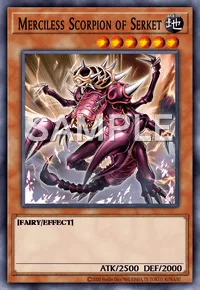 Merciless Scorpion of Serket, Yu-Gi-Oh! card, EARTH
