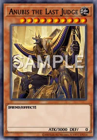 Anubis the Last Judge, Yu-Gi-Oh! card, EARTH