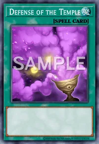 Defense of the Temple, Yu-Gi-Oh! card, SPELL