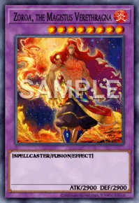 Zoroa, the Magistus Verethragna, Yu-Gi-Oh! card, FIRE