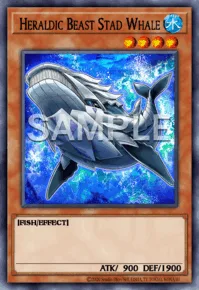 Heraldic Beast Stad Whale, Yu-Gi-Oh! card, WATER