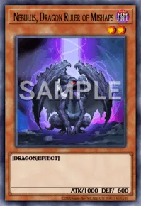 Nebulus, Dragon Ruler of Mishaps, Yu-Gi-Oh! card, DARK