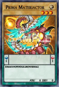 Prima Materiactor, Yu-Gi-Oh! card, LIGHT