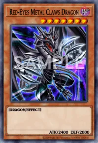 Red-Eyes Metal Claws Dragon, Yu-Gi-Oh! card, DARK