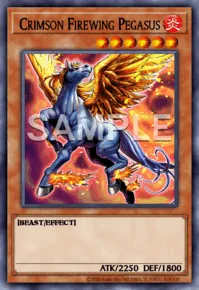 Crimson Firewing Pegasus, Yu-Gi-Oh! card, FIRE