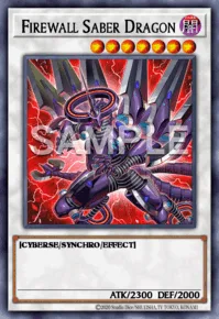 Firewall Saber Dragon, Yu-Gi-Oh! card, DARK