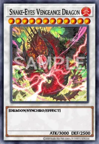 Snake-Eyes Vengeance Dragon, Yu-Gi-Oh! card, FIRE