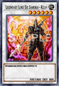 Legendary Lord Six Samurai - Kizan, Yu-Gi-Oh! card, EARTH