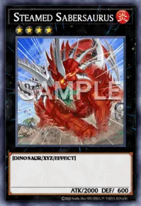 Steamed Sabersaurus, Yu-Gi-Oh! card, FIRE