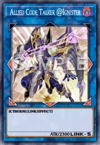 Allied Code Talker @Ignister, Yu-Gi-Oh! card, DARK