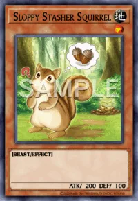Sloppy Stasher Squirrel, Yu-Gi-Oh! card, EARTH