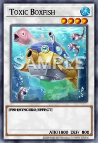 Toxic Boxfish, Yu-Gi-Oh! card, WATER