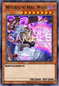 Mitsurugi no Miko, Wousu, Yu-Gi-Oh! card, DARK