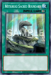 Mitsurugi Sacred Boundary, Yu-Gi-Oh! card, SPELL