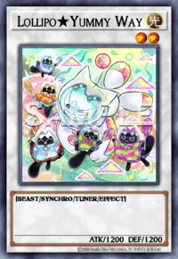 Lollipo★Yummy Way, Yu-Gi-Oh! card, LIGHT