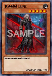 K9-ØØ Lupis, Yu-Gi-Oh! card, EARTH