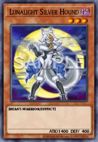 Lunalight Silver Hound, Yu-Gi-Oh! card, DARK