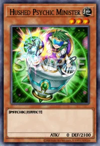 Hushed Psychic Minister, Yu-Gi-Oh! card, EARTH