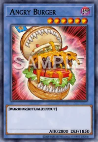 Angry Burger, Yu-Gi-Oh! card, DARK