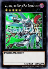 Vallon, the Super Psy Skyblaster, Yu-Gi-Oh! card, DARK