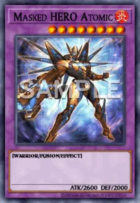 Masked HERO Atomic, Yu-Gi-Oh! card, FIRE