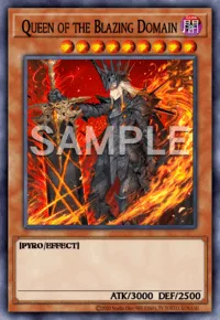 Queen of the Blazing Domain, Yu-Gi-Oh! card, DARK